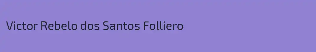 Victor Rebelo dos Santos Folliero